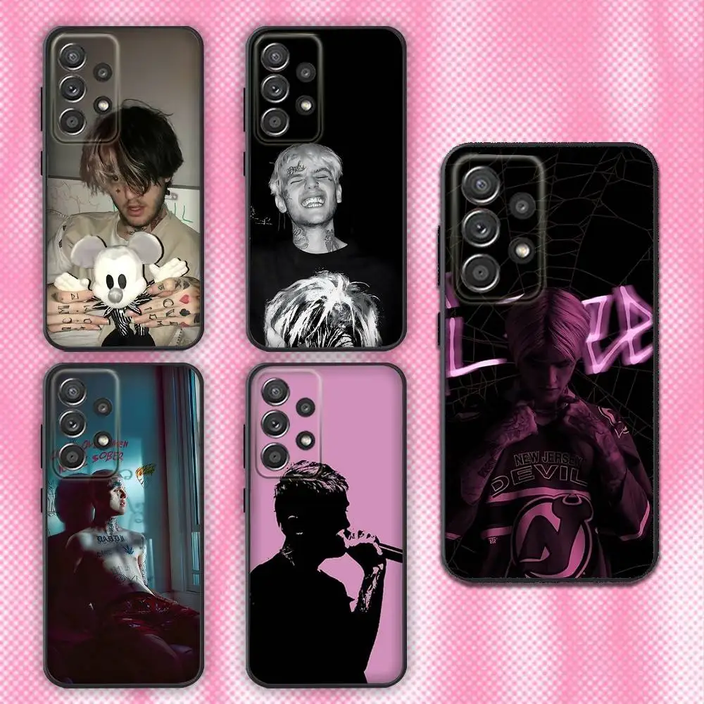 

Rapper Singer L-Lil Peep Phone Case For Samsung Galaxy A13,A21s,A22,A31,A32,A52,A53,A71,A80,Soft Black Shell