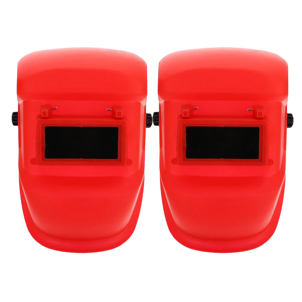 

2Pcs Adjustable Plastic Welding Cowhide Headband Durable Protective Mask Welding Shield for Face Eye Safety