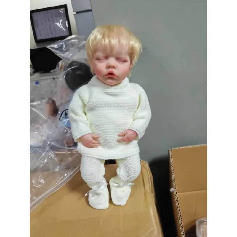 

45cm Reborn Sleeping Doll Twin Baby Lifelike High Quality Panting Rooted Hair Doll