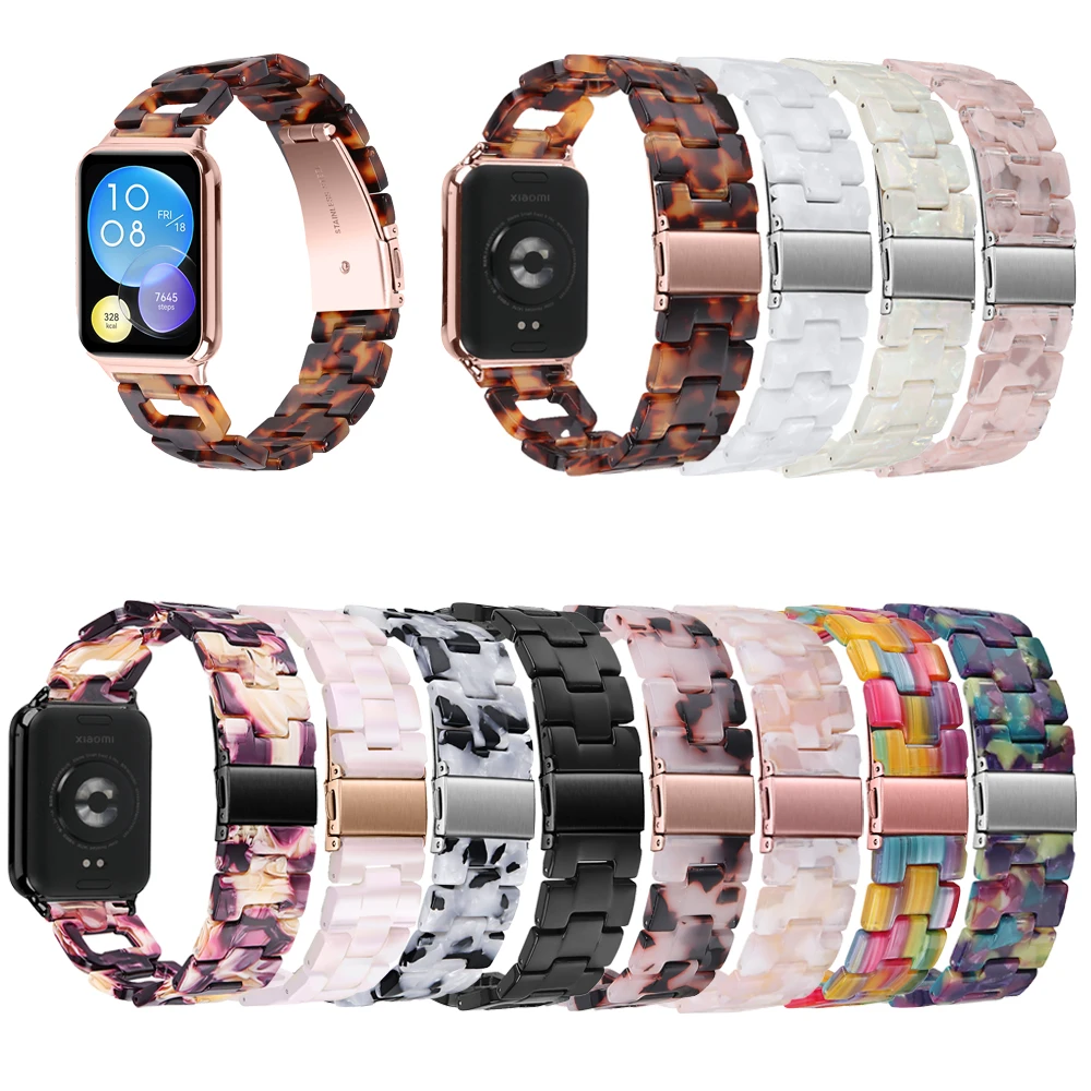 Resin strap for Redmi Watch 4/5/6 SmartWatch Wristd Replacement watchband for miBand 8Pro /9Pro Bracelet Watchband Accessories