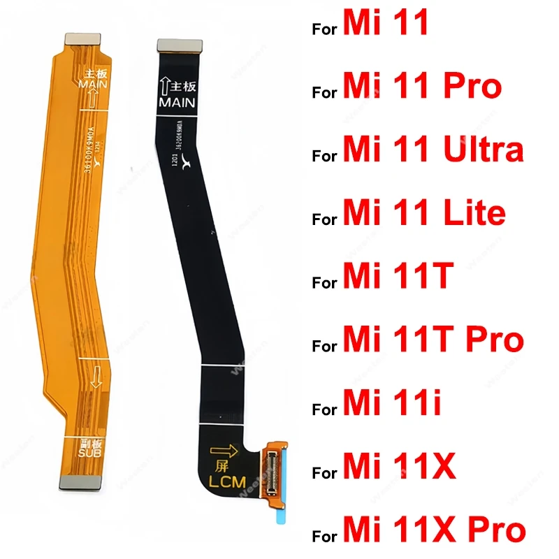 

Гибкий ленточный разъем ЖК-дисплея для Xioami Mi 11 11T 11i 11X Lite Pro Ultra Global 4G 5G, гибкий кабель для материнской платы, запасные части
