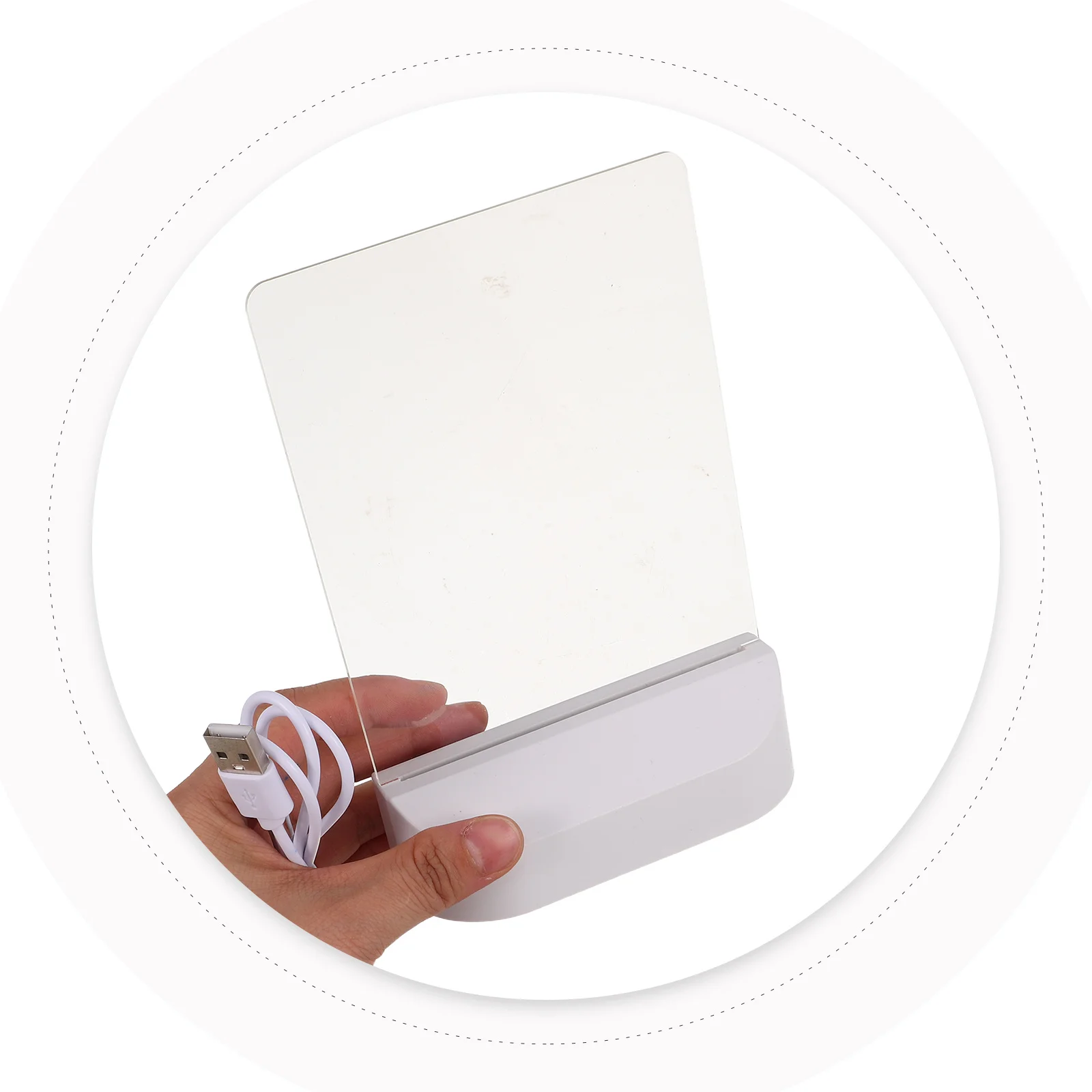 1 مجموعة الأطفال رسم Led الاكريليك Diy بها بنفسك الكتابة سطح مصباح الليل لغرفة الاطفال قابل للمسح خربش مجلس تضيء رسالة المجلس #1