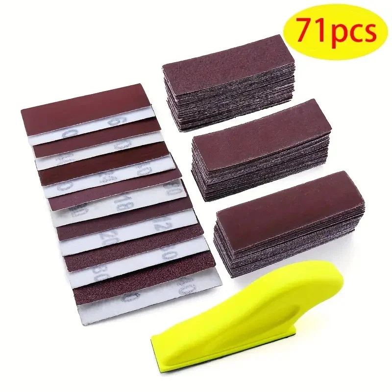 71pcs Manual Sander Kit, 3.5 