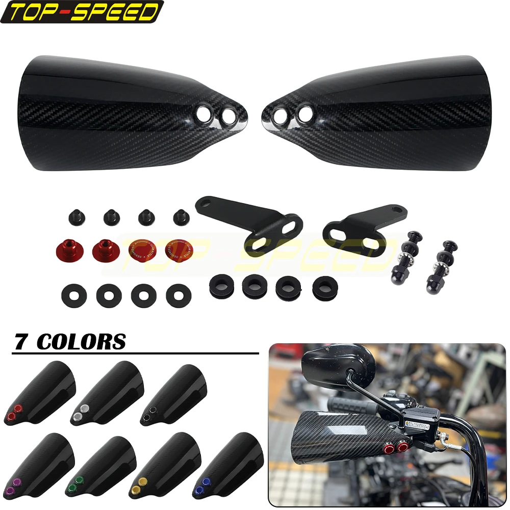 Motorcycle Hand Protector Carbon hand guards For Harley Touring Street Glide FLHX FLHXSE FLHXU FLHXK 2023-2026 Handguard Cover