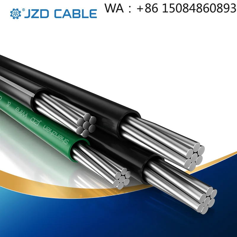 USE-2 Aluminum Alloy Service Entrance Cable 600V 90℃ XLPE Insulation Direct Burial Wire for Outdoor Solar Photovoltaic Power Gen