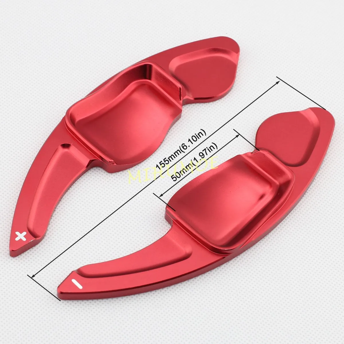 Aluminum Interior Steering Wheel Gear Shift Paddle Shifter Extension For VW Golf MK6 Polo GTI R Tiguan Touareg Eos Passat B7 Red