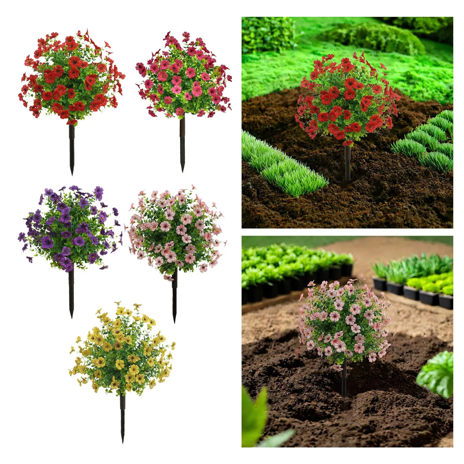 

Искусственный цветочный садовый кол с шипами для свадьбы в помещении и на открытом воздухе