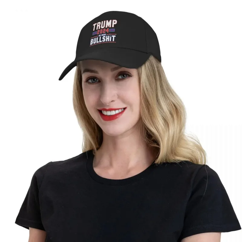 Punk TRUMP 2024 BULLSHIT Baseball Cap Men Women Adjustable Dad Hat Outdoor