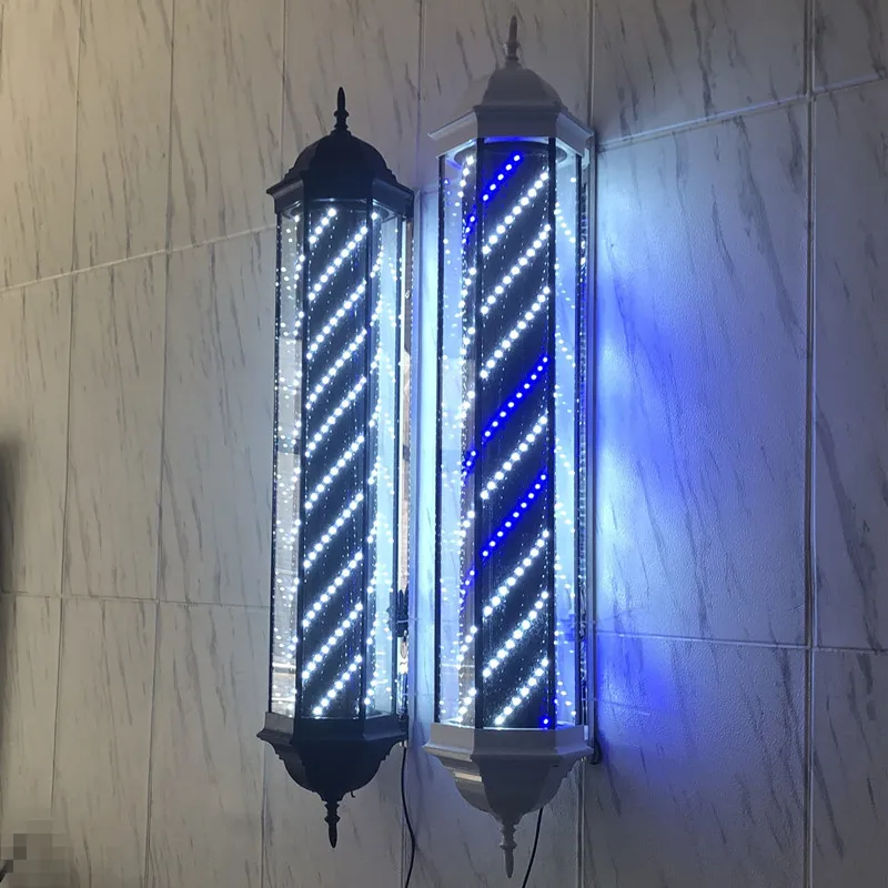 مصباح LED لتصفيف الشعر مع زجاج مقاوم للماء يُعلق على الحائط في الهواء الطلق وصندوق إضاءة لصالون الحلاقة المثبت على الحائط #3