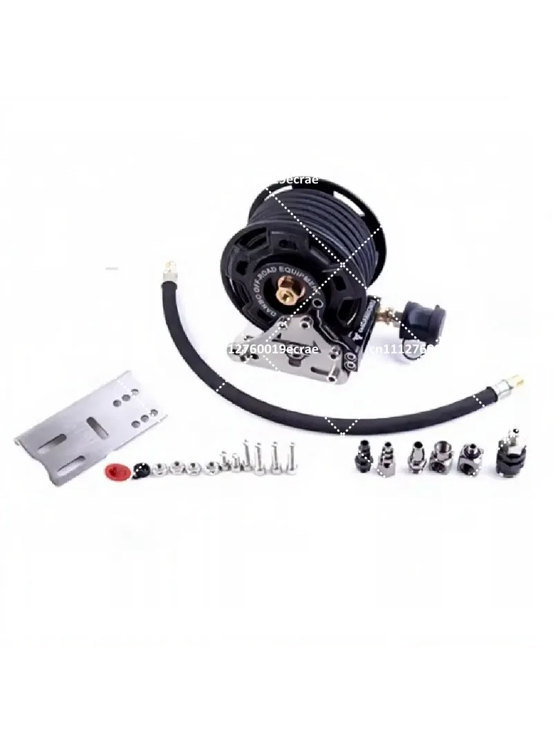 Offroad Air Compressor Hose Reel Storage Organizer for Vehicle