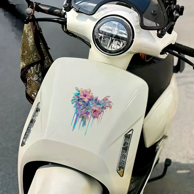 Car Decoractive Stickers With Dopamine Coloured Fluid Paint Vinyl Reflective Car Decal For Car Bumpers Side Body