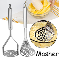 Stainless Steel Potato Masher Press Manual Vegetable Potatoes Crusher Chopper Fruit Puree Making Tool Kitchen Accessories