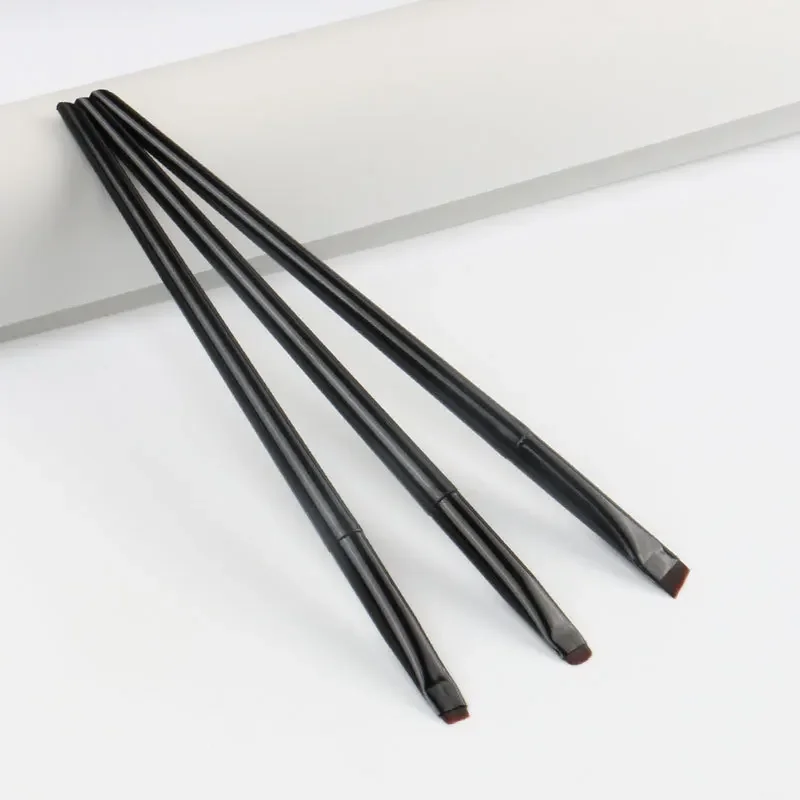 Makeup Brush Set 3pcs Blade Eyeliner Brush Fine Oblique Head Eyebrow Brush Outline Eyeliner Ultra-thin Eye Shadow Brushes Makeup
