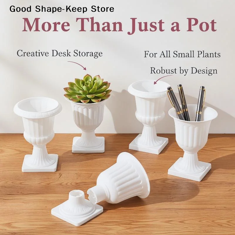 dailyPlastic Succulents Pot Matte Finish Nordic Minimalist Planter Small Desktop Flower Holder for Bedroom DecorDaily products