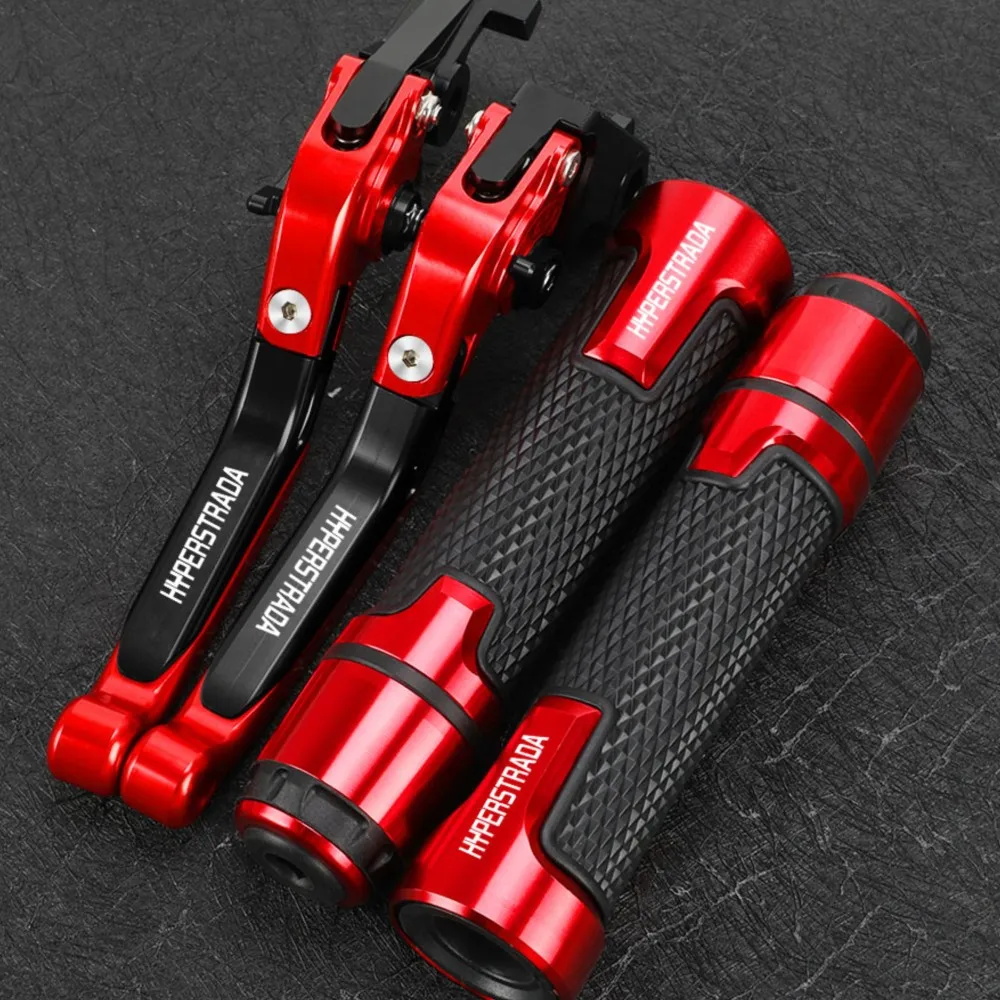 

Motorcycle Accessories FOR DUCATI HYPERSTRADA 2013 2014 2015 Folding Brake Clutch Levers Handlebar Grip Handles bar Hand Grips