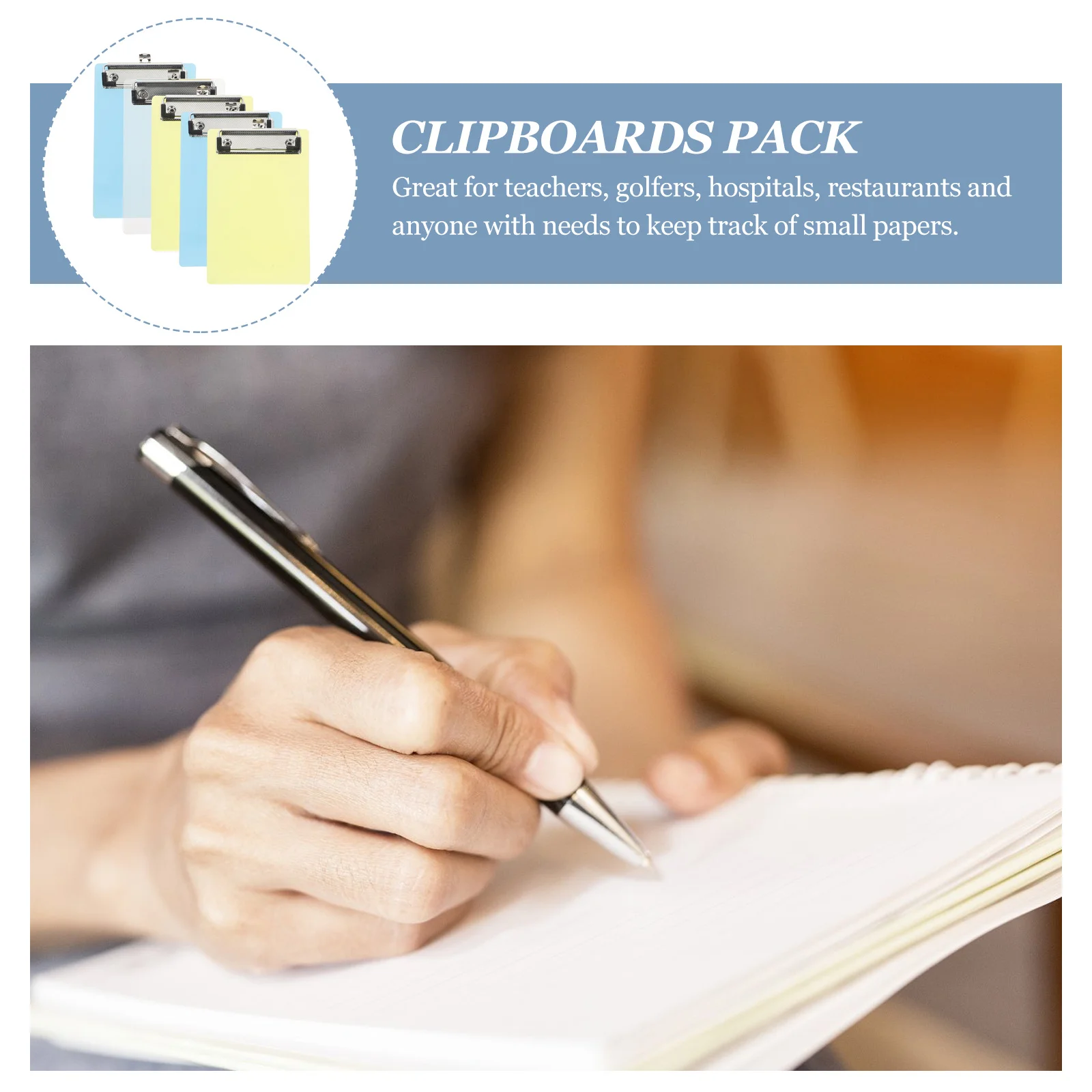 

5 шт. мини-прозрачный буфер обмена 6X8 дюймов A6 пластиковые доски-клипсы для заметок квитанций блокнот для заметок органайзер