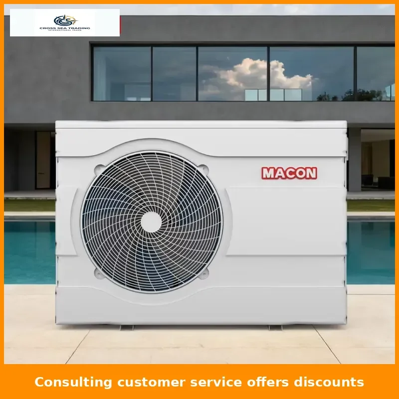 R32 12 kW High-Efficiency Energy-Saving Electric Air-Source Plastic Swimming Pool Heat Pump with Horizontal Fan for Outdoor