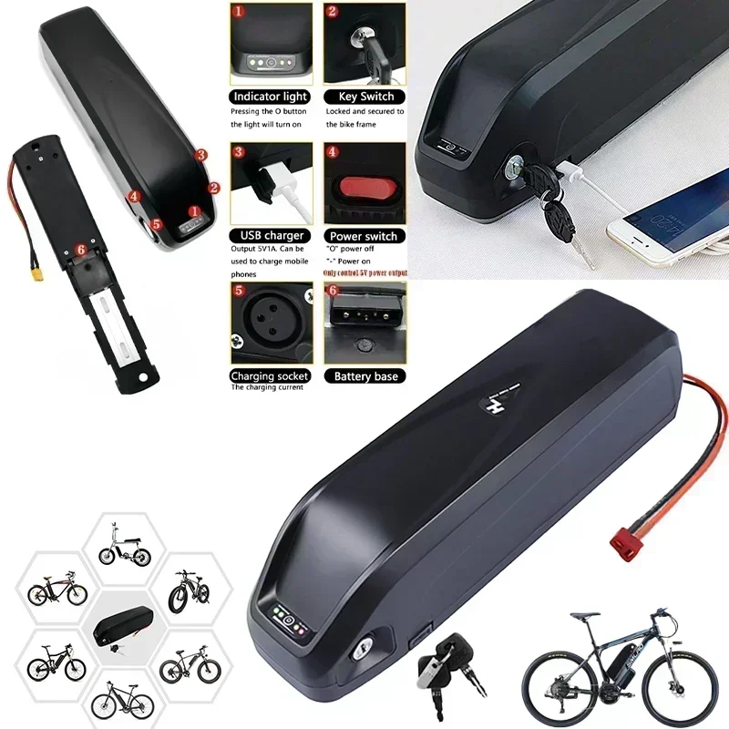 Heavy-Duty Bicicleta Battery Pack - 20Ah Power for 36V 48V 52V Electric Bicycles with Extended Range BBS02 BBS03 BBSHD 750W1000W