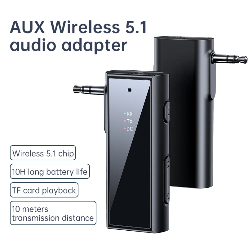 2 w 1 Bluetooth Audio Adapter radio HIFI nadajnik-odbiornik bezprzewodowego z mikrofon HD krótki czas oczekiwania do zestawu samochodowego PC