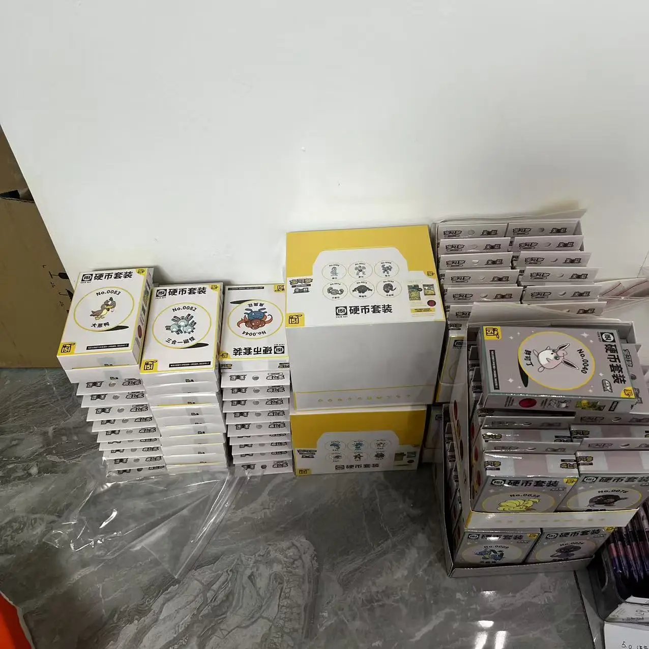 Pokemon PTCG Collection chinoise Simple 151 ensemble de pièces de monnaie 151 Collection Coin Ex édition jeu de cartes à collectionner ensemble de cartes à collectionner aléatoire