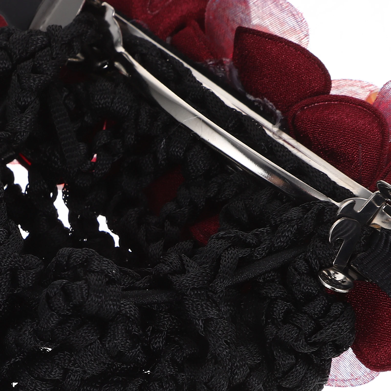 

Flower Bun Cover Women Soft Hair Net Clip For Ballet Nurse Stewardess Hotel Staff Bun Holder Hair Accessories