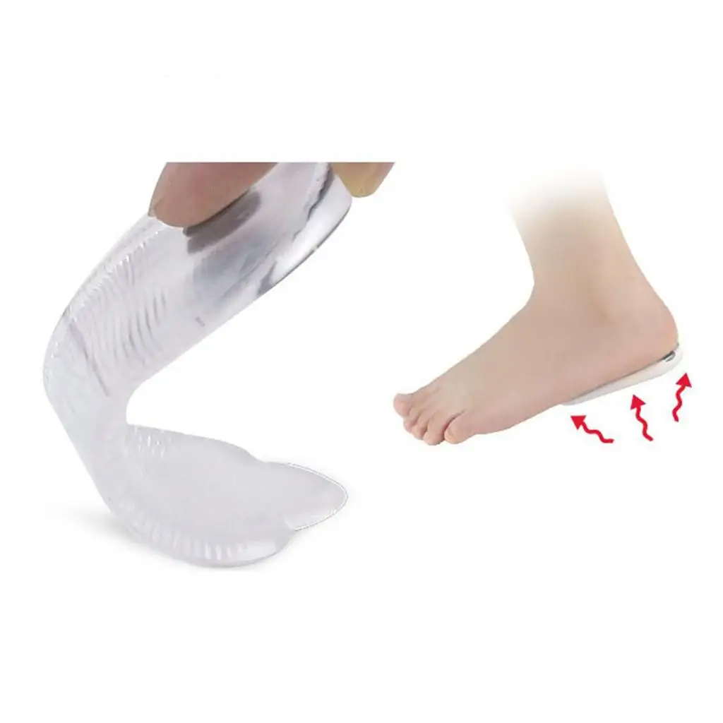 Heel Half Insoles Gel Correction Heel Pad Shoe Filler for Too Big Shoes for Women Heels Comfort Anti Slip Support