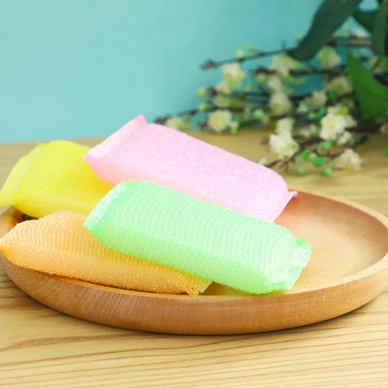 10Pcs/set Kitchen Dish Sponge Nonstick Oil Scouring Pad Oil Cleaning Cloth Washing Cloth To Wash Cloth Bowl Cleaning Brushes