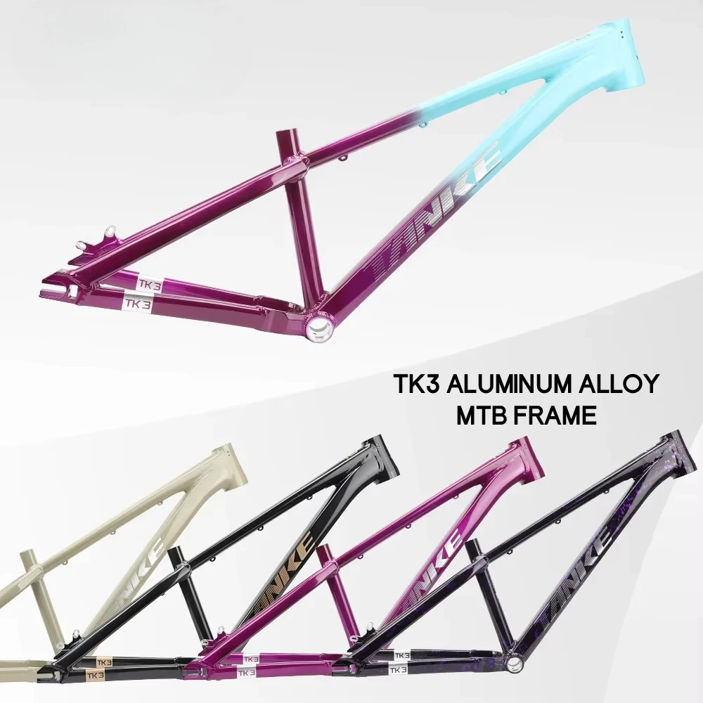 26inch Dirt Jump Frame Ultralight Aluminum Alloy Mountain Bike Hardtail BMX Frame 10x135mm Quick Release DJ Frame