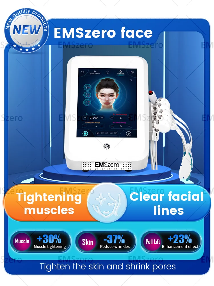 

Professional Face Electro stimulation Sculpt Facial Pads Massager Device Emrf Face Ems RF Face Lifting Machine