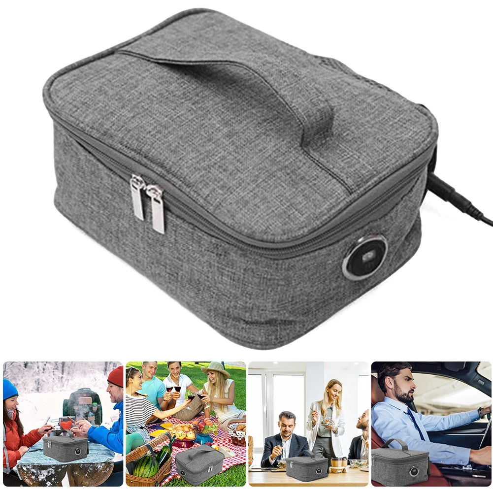 USB Rechargeable Waterproof Electric Lunch Bag Food Heater Warmer Portable Lunch Warmer 3 Heat Levels Electric Thermal Lunch Bag