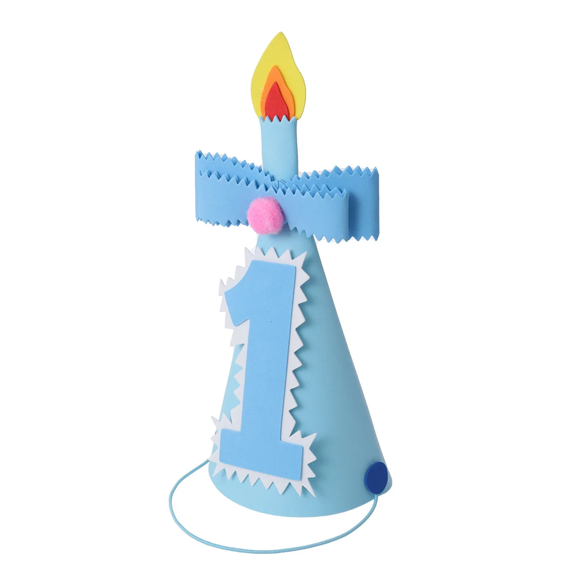 

Blue Number 2 Kawaii Prince Crown Caps Birthday Party Hats for Kids Boys Girls Photo Props Decorations Birthday Hat