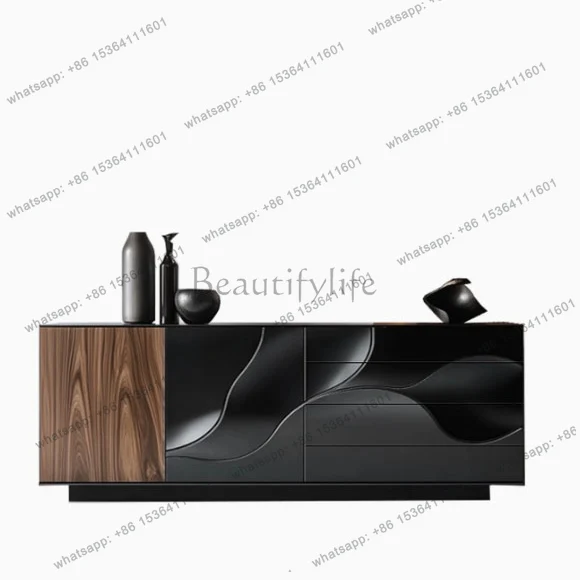 

Solid wood entrance cabinet, bedroom storage, antique style dining side, living room entrance storage cabinet