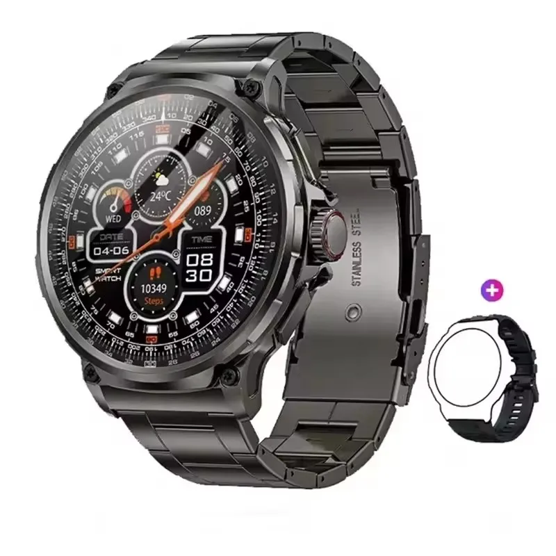 

2026 NEW Smart Watch Men 1.85 inch Ultra HD 710 mAh Extra Long Life Military Smartwatches 400+Dial Fitness BT Calling Smartwatch