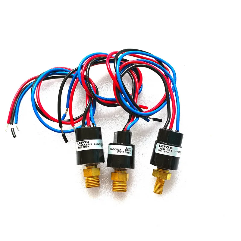 Electric Lubricating Oil Pump Protection Pressure Switch Four-axis Machine Tool Oil Line Three-wire Pressure Sensor