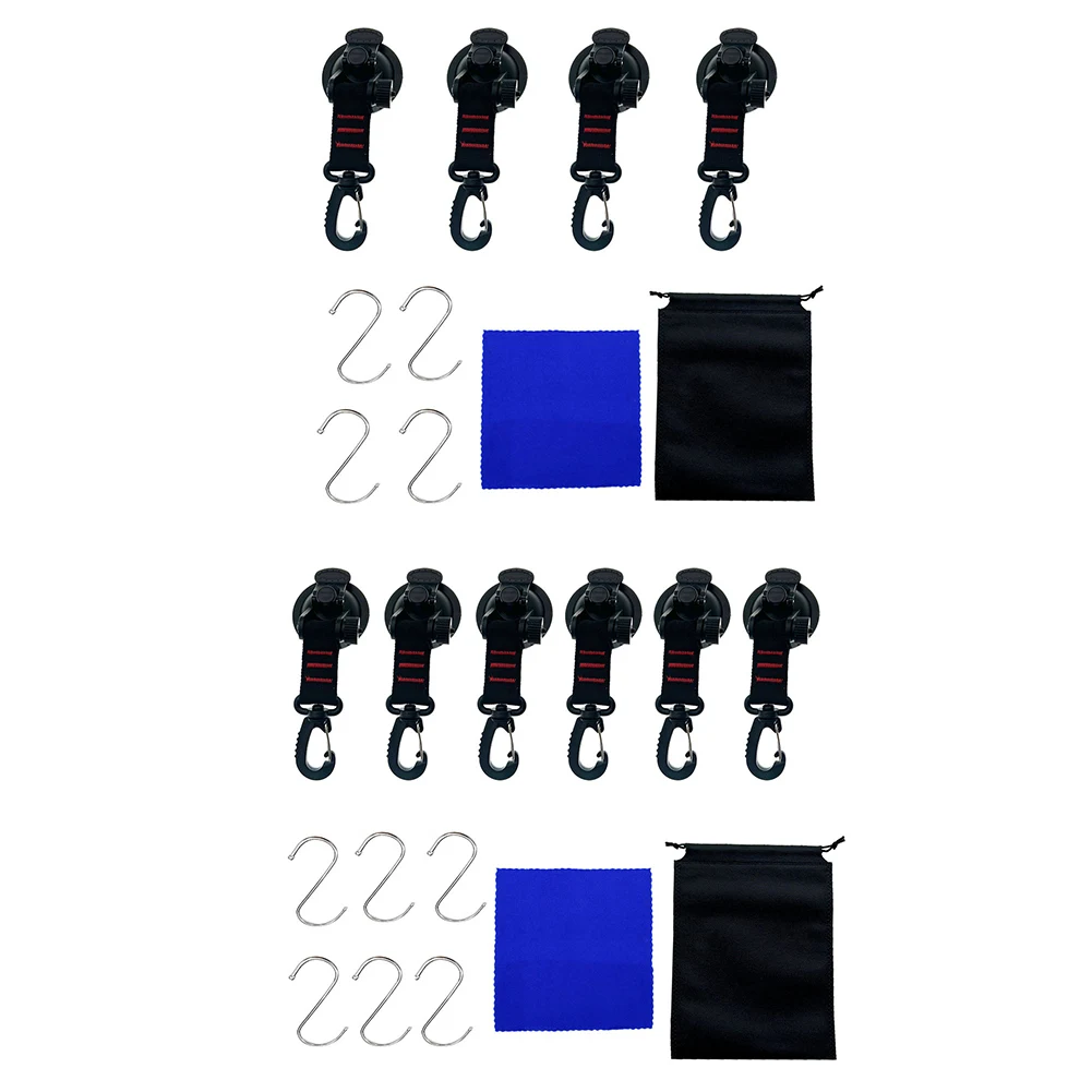 4/6 قطعة خطافات كأس الشفط مع 360 ° الدورية مشبك تنوعا شفط كأس السنانير التعادل أسفل كأس الشفط للتخييم سيارة بلاط زجاجي #6