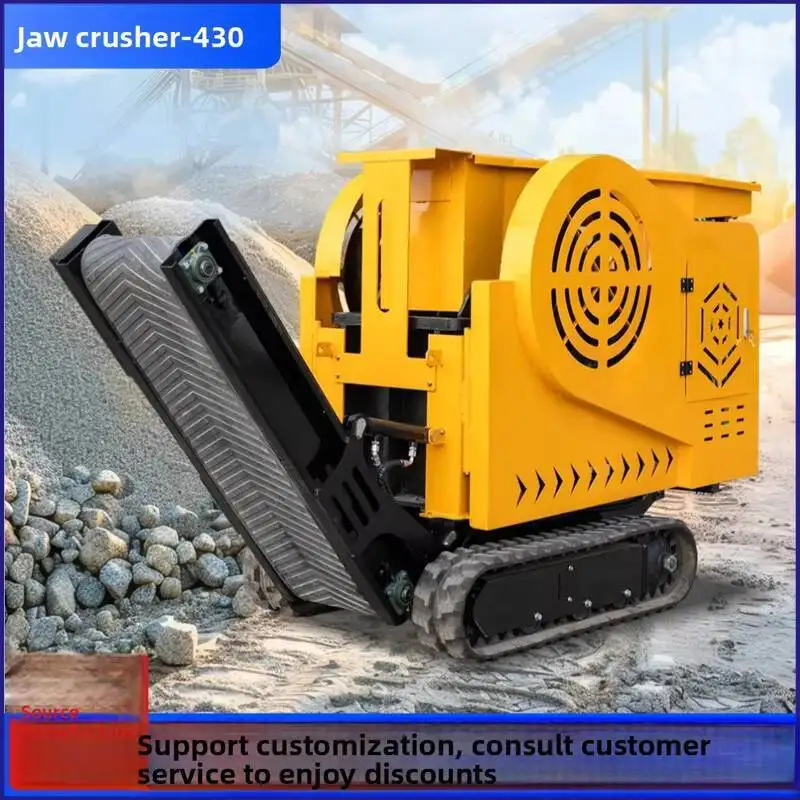 New Type Crawler Small Sand Quarry Blue Yellow Stone Iron Ore Jaw Crusher