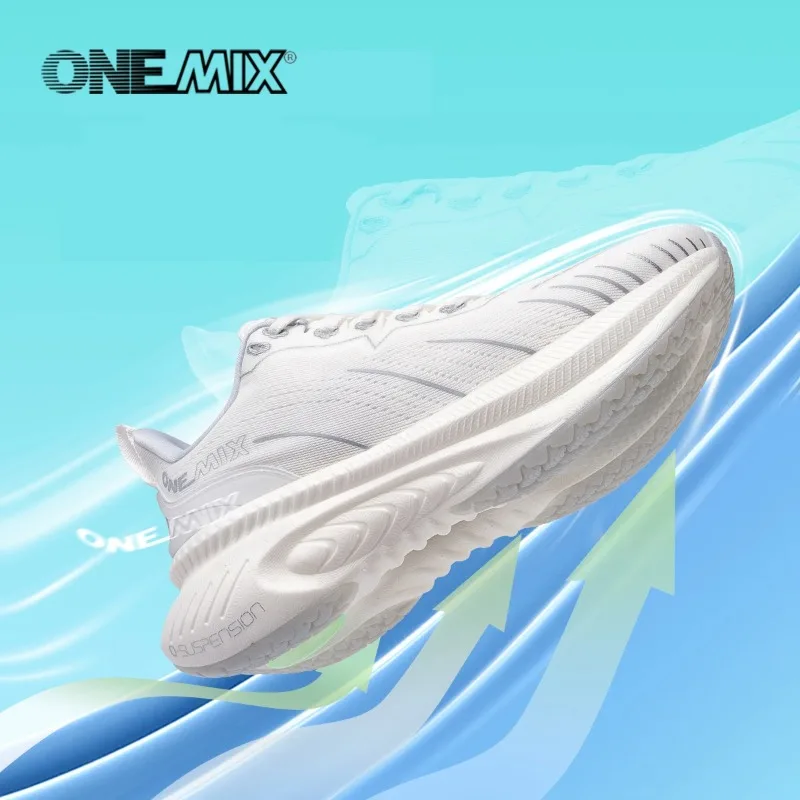 

Кроссовки ONEMIX с амортизацией, светоотражающие, дышащие, износостойкие, легкие, для бега по шоссе и спорта на открытом воздухе