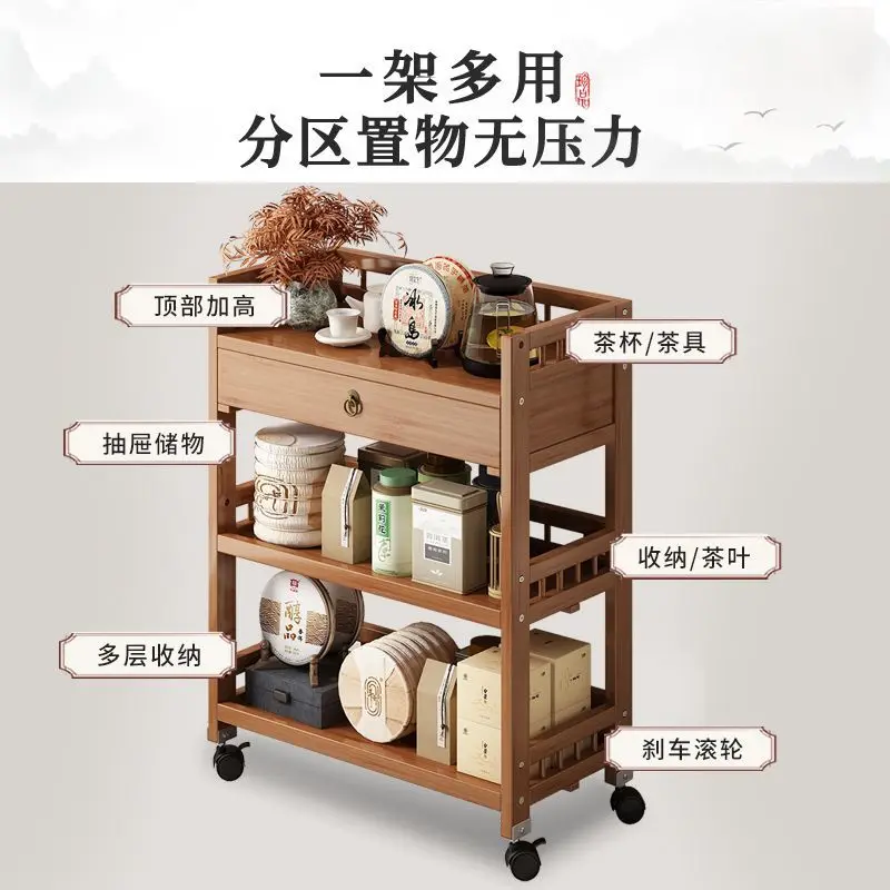 Mobile small cart table home sofa side several shelves floor multi-layer placed Beauty salon barbershop organizer rack kitchen