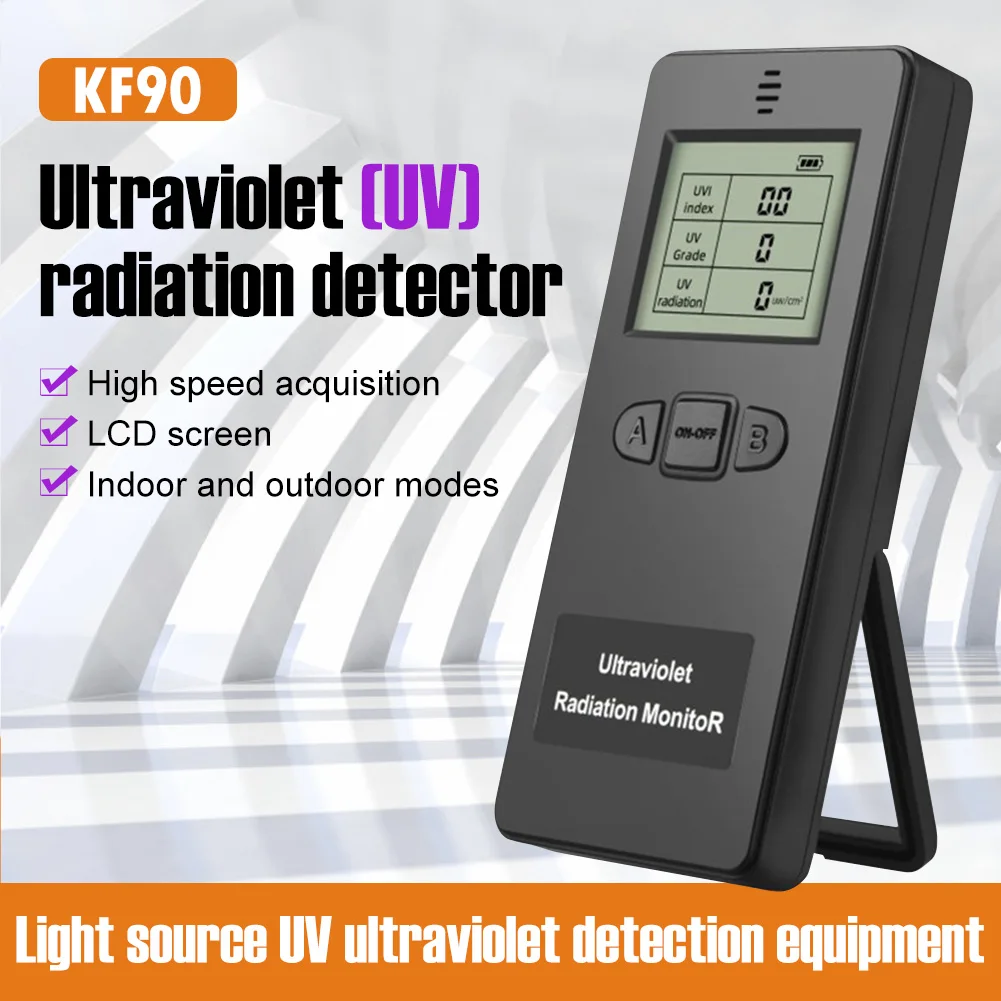 

Nuclear Radiation Detector with LCD Display Laboratory Radioactive Radiation Tester UVI Index/Ultraviolet Level Test