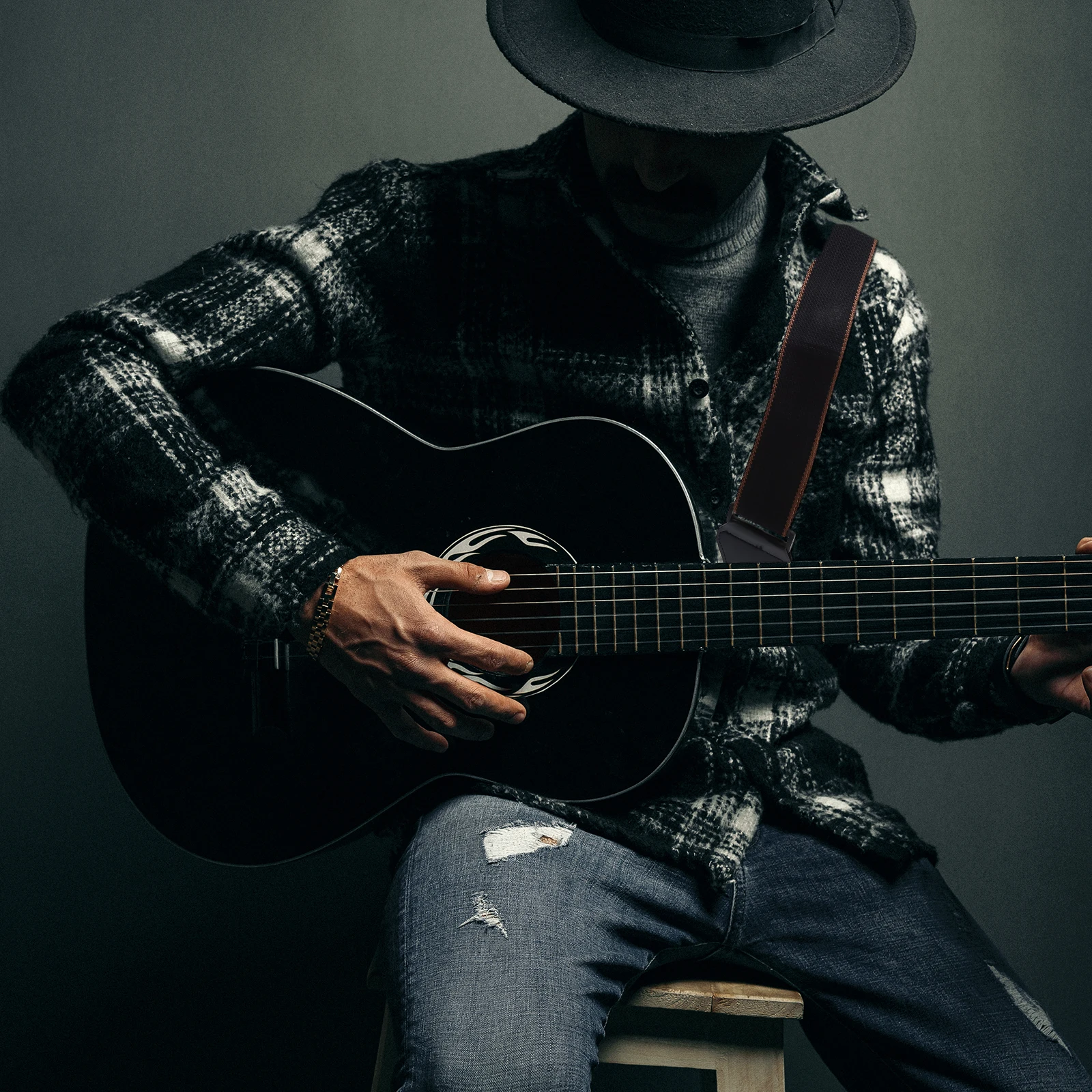 

1Set Adjustable Guitar Strap Durable Shoulder Belt for Acoustic Electric Bass Classical Guitar Ukulele Performance