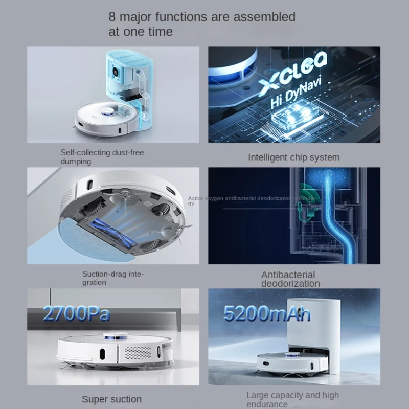 Robotstofzuiger Slimme Draadloze Vegen Natte En Droge Reiniging Internationale Versie Van Huawei-Systeem Automatische Intelligentie