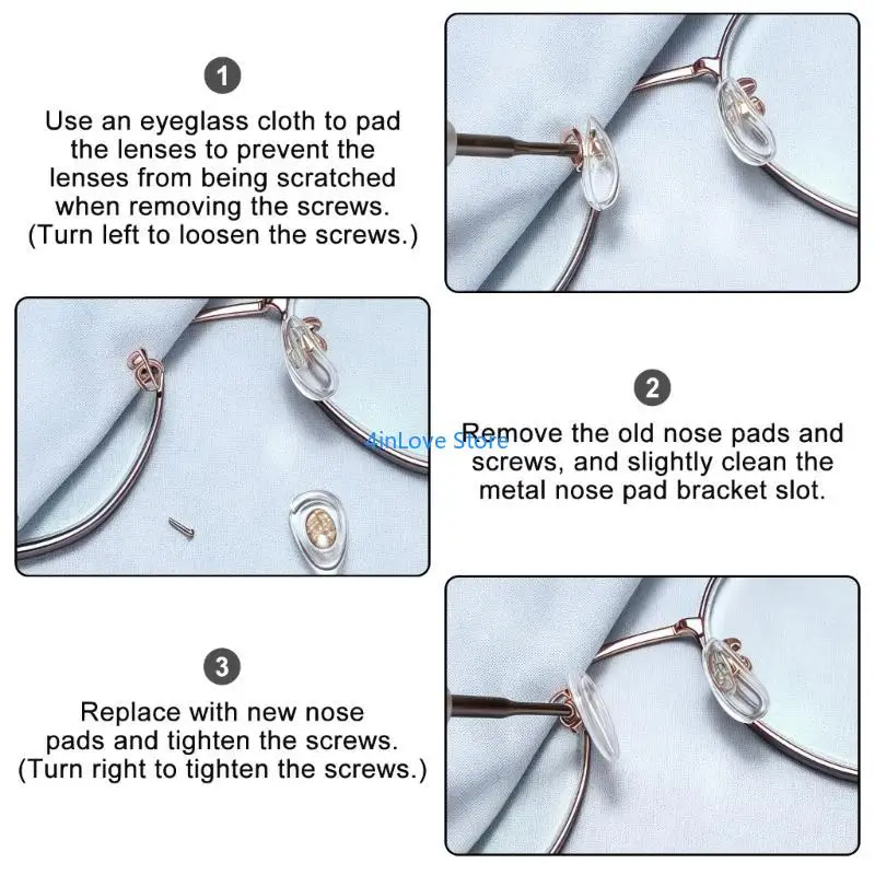 

T4MD 20PCS AntiSlip Silicone Nose Pad For Glasses G14 Secure Fit Soft Nose Cushions