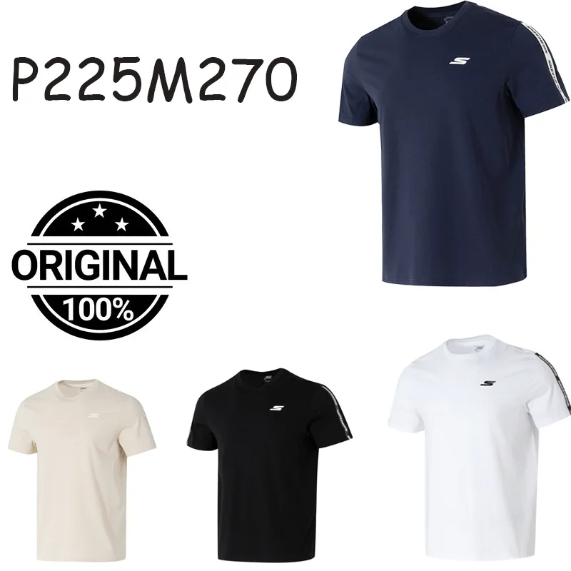 

Мужская простая, удобная и дышащая спортивная футболка Skechers с круглым вырезом и короткими рукавами P225M270