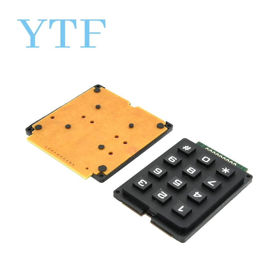 4X3 12key 4X4 Matrix Keyboard Keypad Module Use Key PIC AVR Stamp Sml 4*4 3*4 Plastic Keys Switch for Arduino Controller