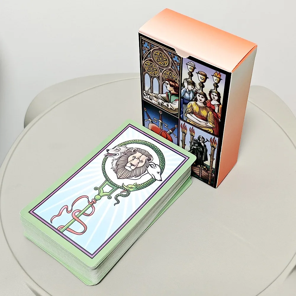 

12*7cm The Annotated Tarot of The Sevenfold Mystery Expresses 78 Pcs Cards Express The Transcendental Philosophy