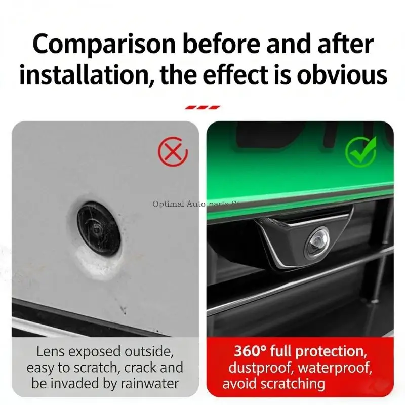 

Easy Installation Car Rearview Camera Protectors Waterproof Design Backup Camera Dust Cover Universal