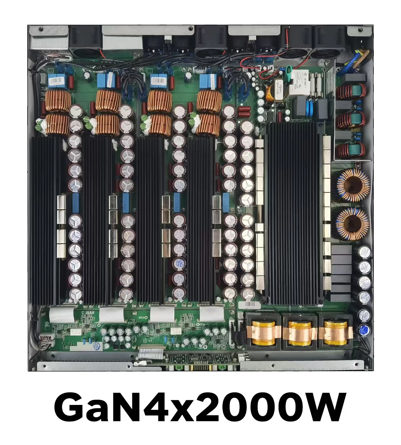 1U Class d Professional 2000W PA Amplifier Four Channels for Party Stage & Outdoor Concerts Metal Shell