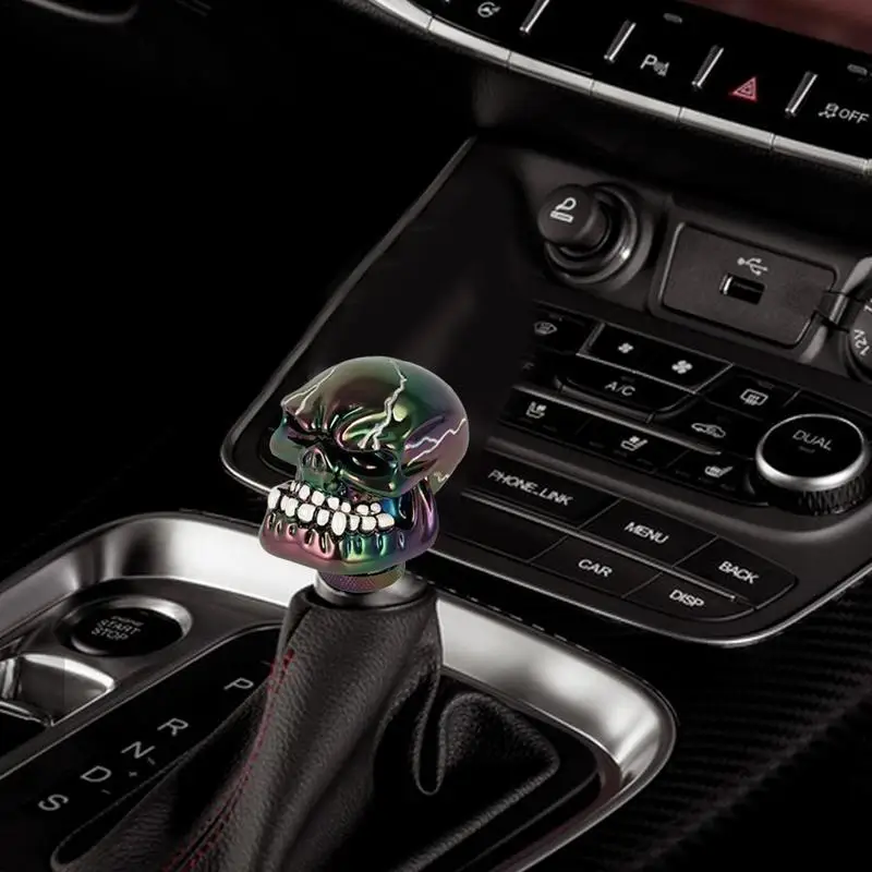 Skull Gear Shift Knobs Gear Lever Shift Stick Handle With Adapter Wrench Skull Modified Interior Gear Lever Decoration Fit Most