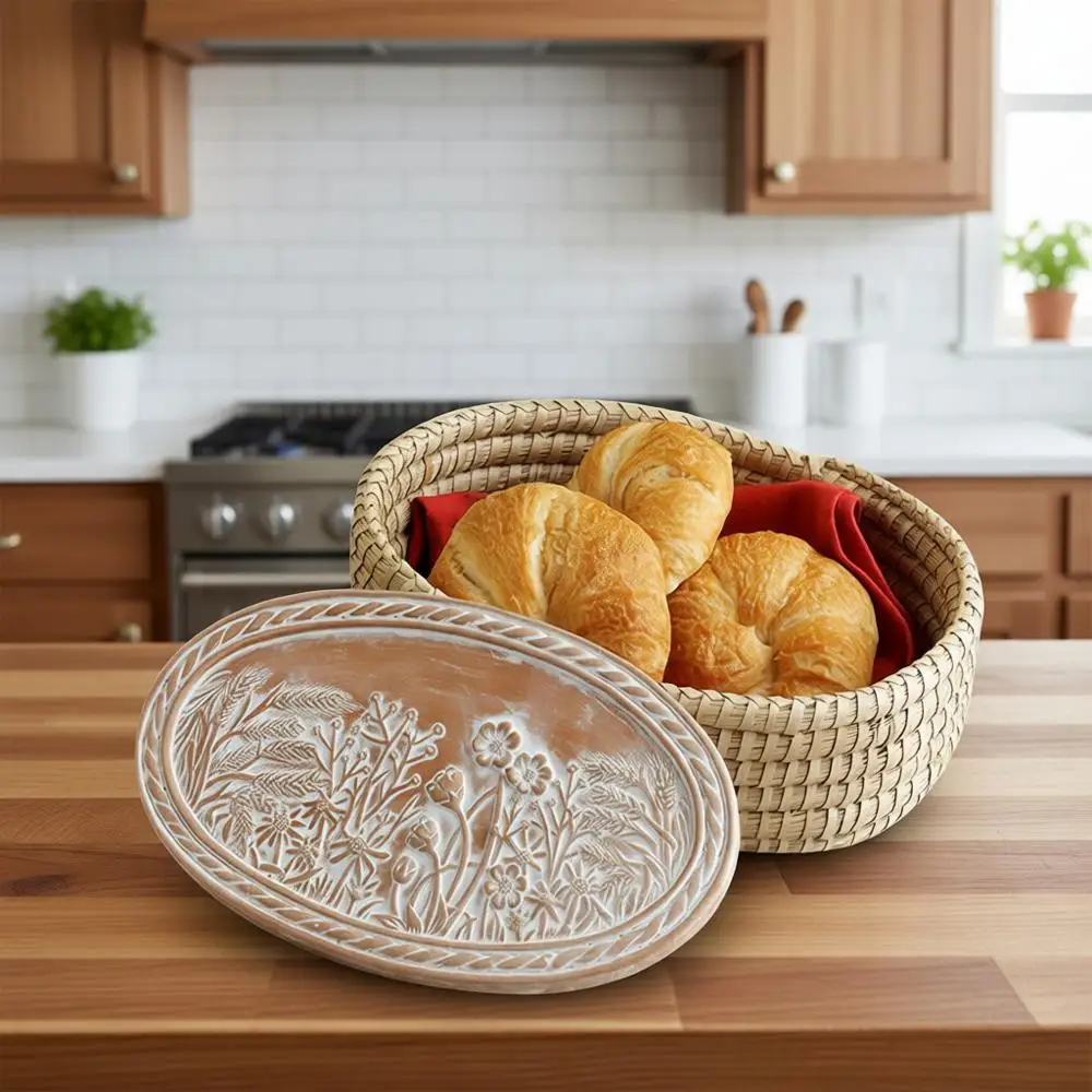 

Корзина для подогрева хлеба с каменной пропиткой – для тостов, булочек и хлеба на закваске