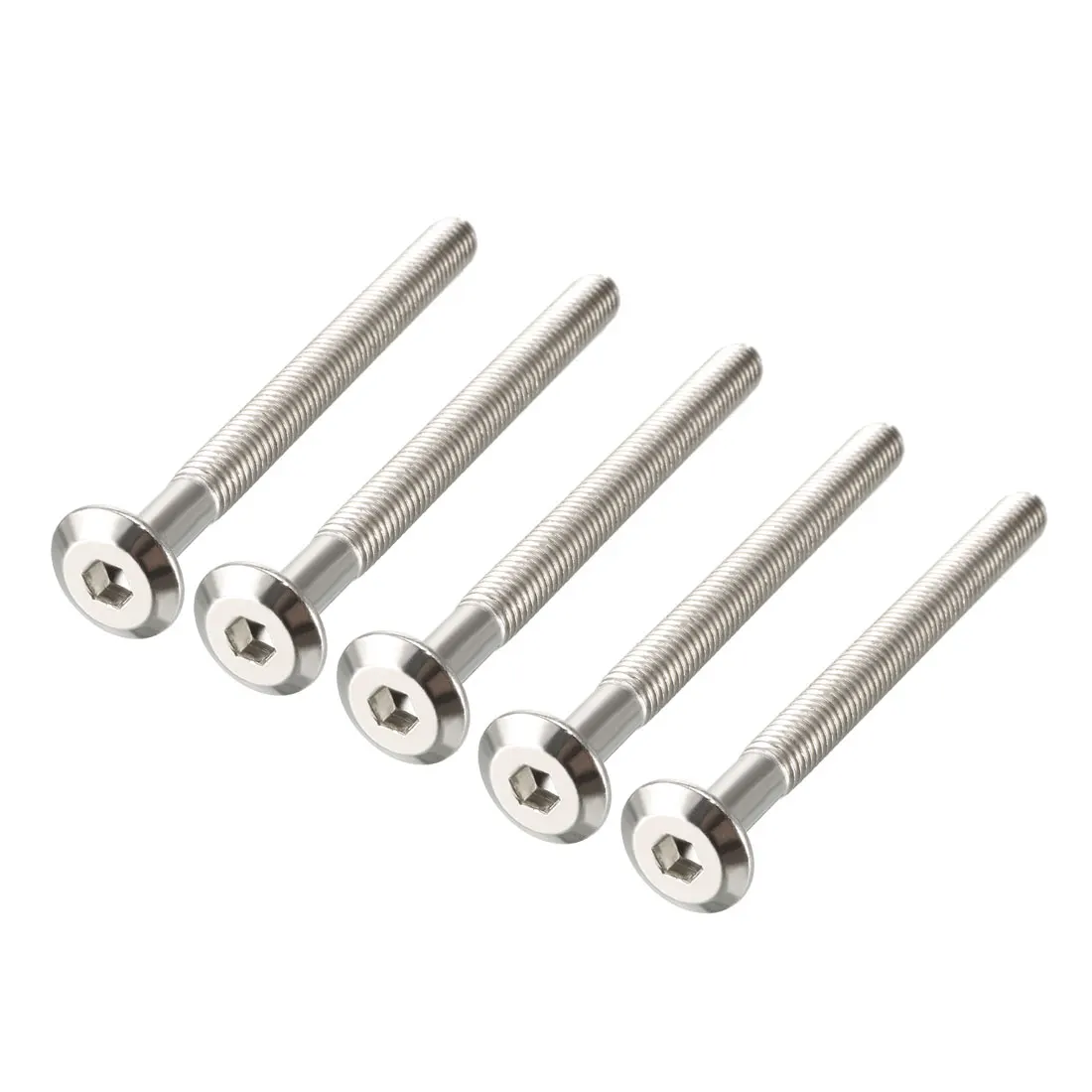 

5/10pcs M6 Furniture Bolts Hex Socket Screws Fastener 48mm/58mm Thread Length